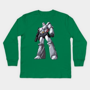 Mighty Megatron Kids Long Sleeve T-Shirt